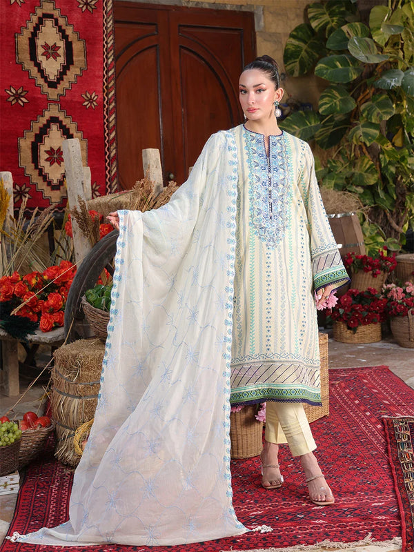 MEADOW-EMBROIDERED LUXURY CAMBRIC UNSTITCHED 3PCS