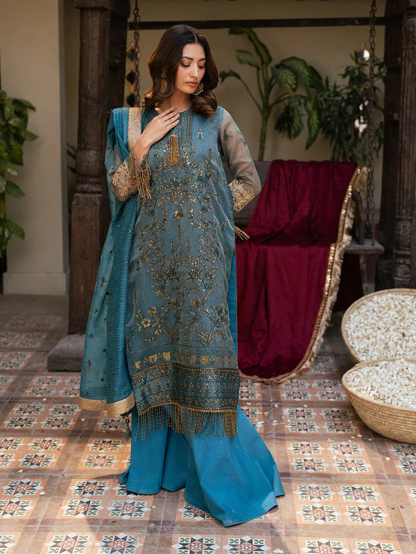 3PC Festive Embroidered Suit