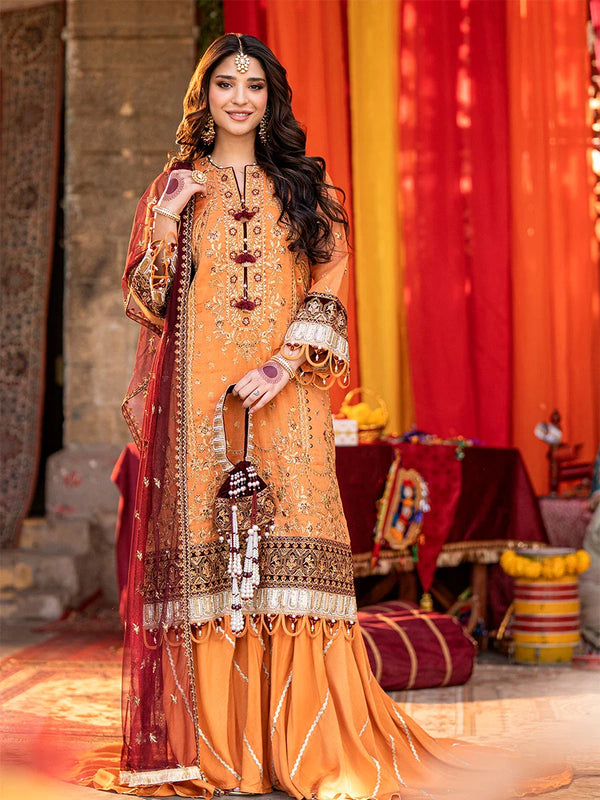 3PC  Festive Embroidered Suit (JI005)