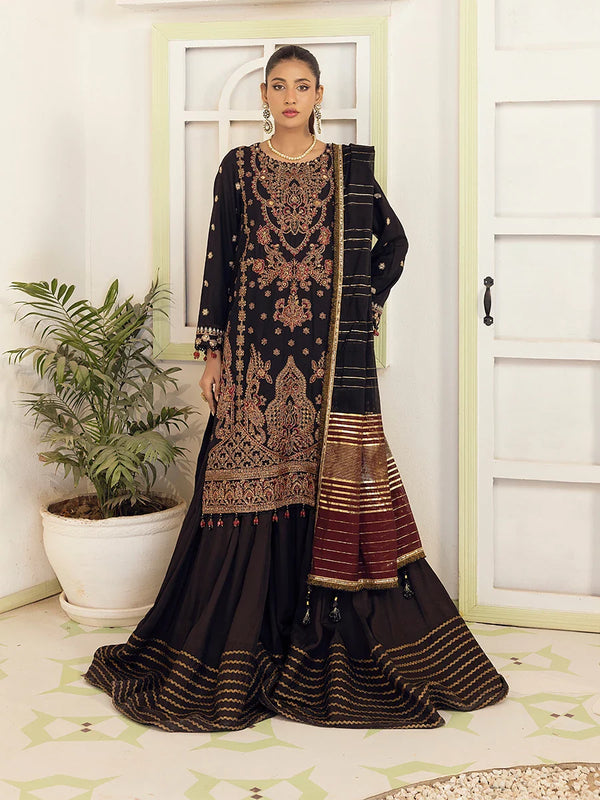 3PC Festive Embroidered Suit