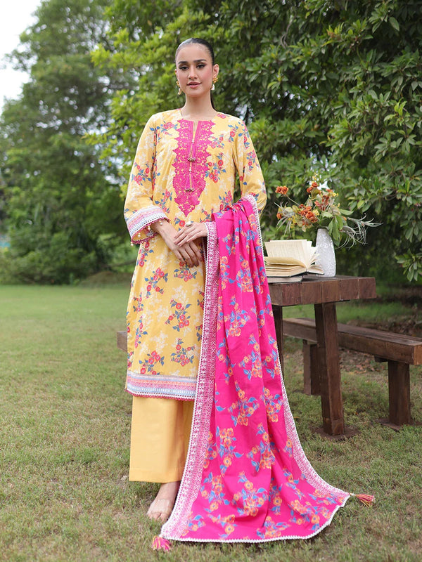 LUXURY CAMBRIC EMBROIDERED SUIT