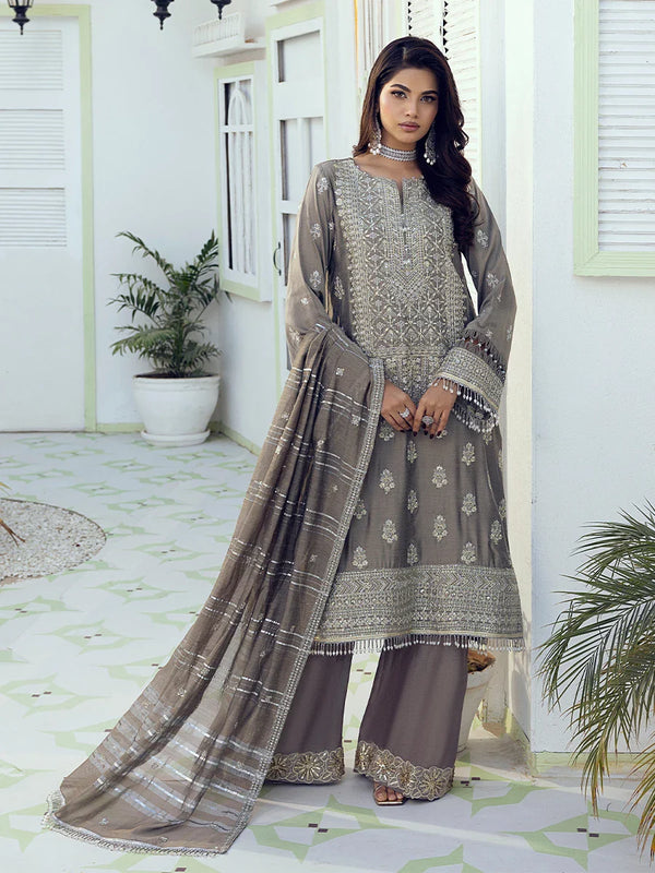 3PC Festive Embroidered Suit