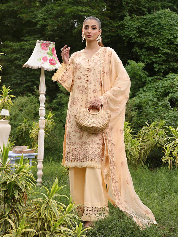 CHIKANKARI CAMBRIC EMBROIDERED SUIT