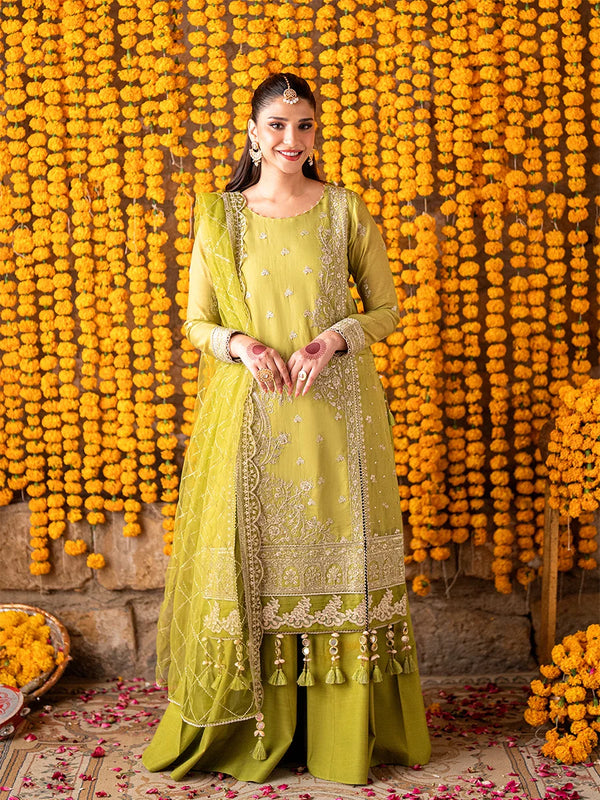 3Pc   Festive Embroidered Suit (No028)