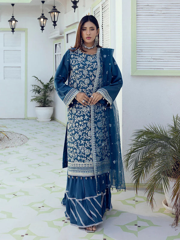 3PC Festive Embroidered Suit