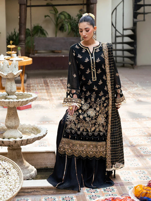 3PC FESTIVE EMBROIDERED SUIT