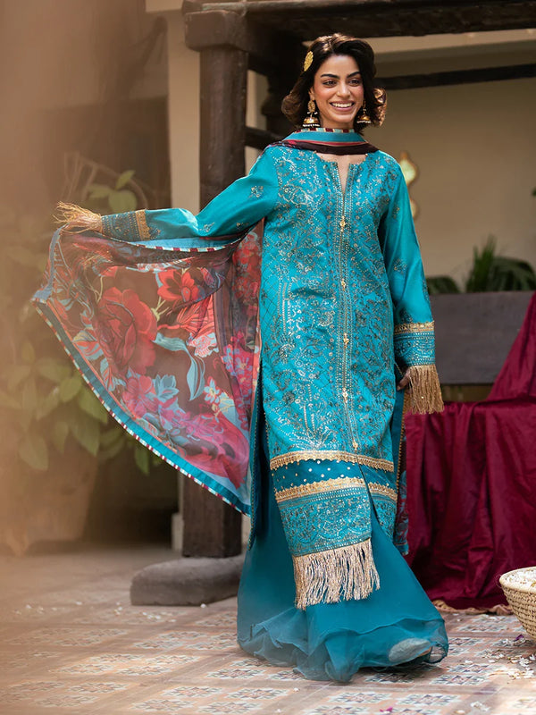 3PC Festive Embroidered Suit
