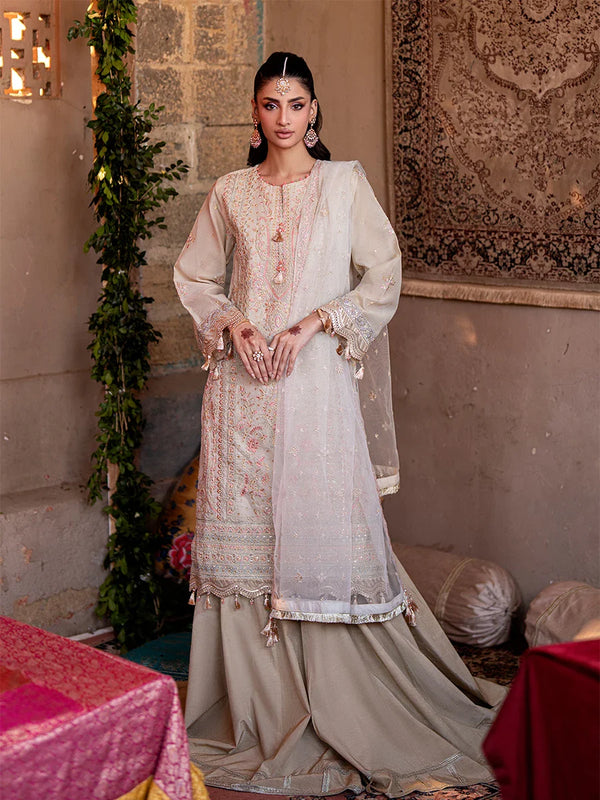 3Pc  Festive Embroidered Suit (No016)