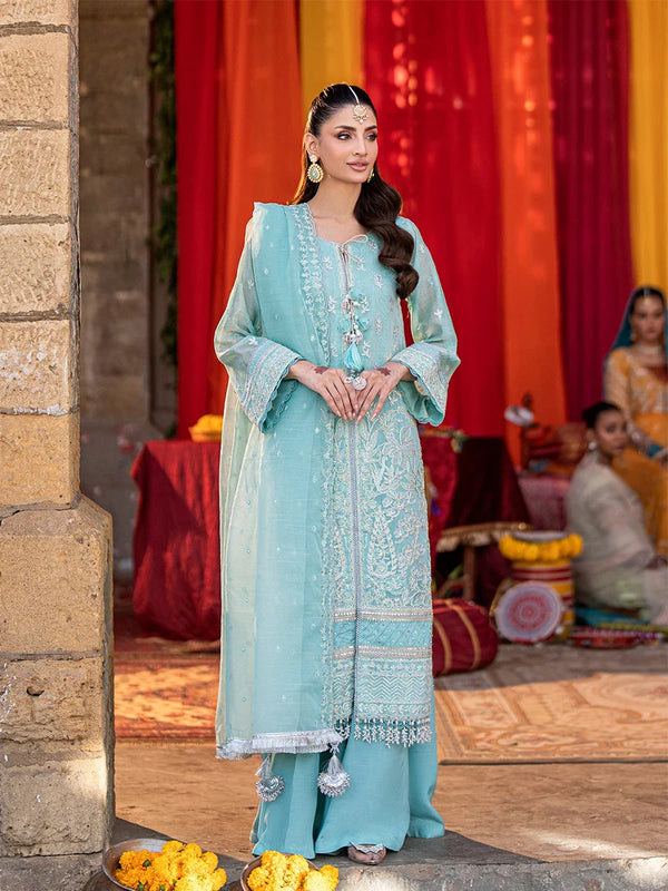 3Pc  Festive Embroidered Suit (No029)