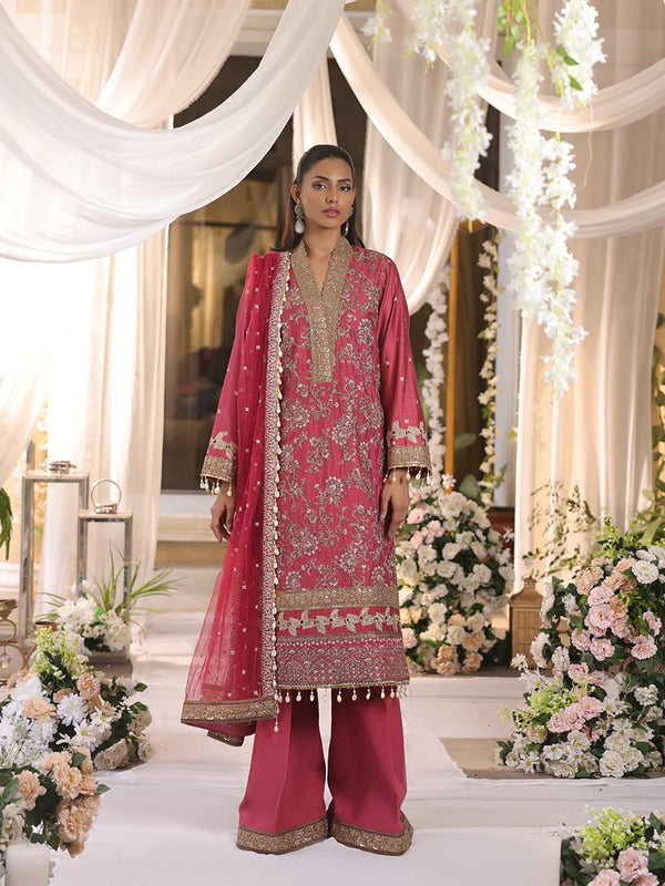 3PC FESTIVE EMBROIDERED SUIT
